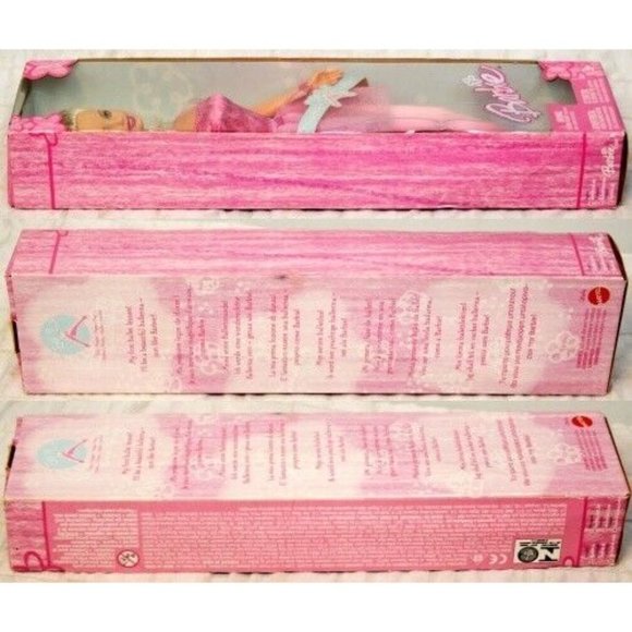 NEW Mattel Ballerina Barbie Doll Figure Princess Flower Pink Ballet Sparkle Tutu - Picture 2 of 8